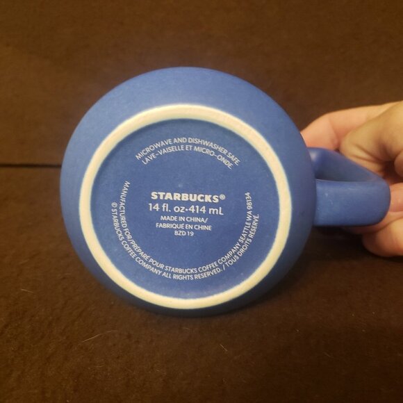 STARBUCKS Blue Green Ombre Summer Coffee Mug 14 fl oz - Picture 11 of 11